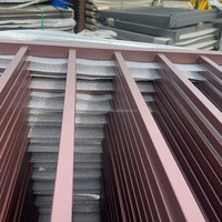 Panneau de clôture à piquets hauts à sommet plat de 8 pieds en acier galvanisé thermolaqué, durable, antirouille, écologique, anti-UV