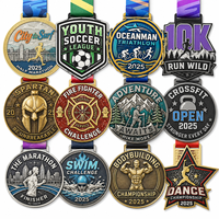 Médaille plaquée or 2026 en promotion, souvenir de valeur, cadeaux métalliques, symbole d'honneur personnalisé, médaille en laiton, impression UV, sérigraphie