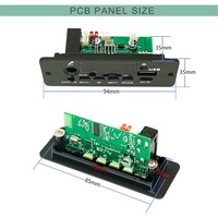 MP3 Çalar Mikrofon Kartı 3.7V 2x5W Taşınabilir Hoparlör Amplifikatör Güç MP3 Modülü
