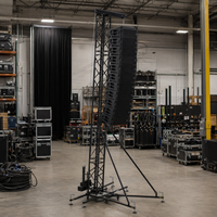 Soporte de Elevación Portátil de Aluminio para Altavoces Line Array con Certificación TUV, Sistema de Polipasto Manual para Conciertos al Aire Libre