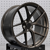 Jantes Drag Racing 5x114.3, 18-20 pouces, concaves profondes, finition mate gris foncé pour BMW, Land Rover, Rolls-Royce, Nissan, Mercedes-AMG