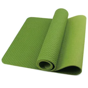 Logo gedruckt Tpe Yoga matte Factory Supply Kunden spezifische oder kunden spezifische oder gravierte Logo Yoga matte