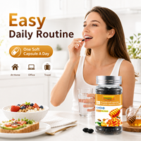 Capsules molles de propolis en gros, supplément de propolis d'abeille personnalisé, marque privée, OEM, ODM, soutien au bien-être, fabricant, fournisseur