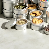 Boîte en métal cylindrique ronde de qualité alimentaire, scellée, anti-humidité, pour l'emballage de biscuits, bonbons, noix et produits secs