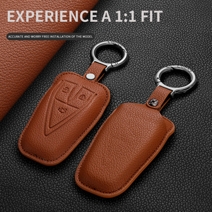 Ingrosso di fabbrica per mercati transfrontalieri: Cover per chiave auto in pelle Litchi per Changan CS35PLUS, CS75, UNI-T, Oshan, CS55PLUS - Product Image 3