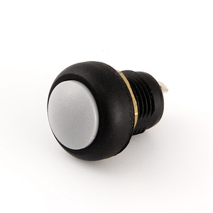 مفتاح زر ضغط 12-3A دائري من النايلون مقاوم للماء قفل مؤقت مفتاح زر ضغط لسيارة السباق - Product Image 5