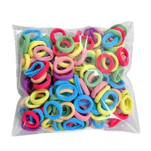 100 Vente en gros directe usine : Anneaux de <span class=keywords><strong>pouce</strong></span> pour enfants, Petits élastiques, Anneaux pour serviettes, Élastiques à cheveux non-abrasifs pour filles de haute qualité - Product Image 5