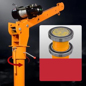 1T Mini grue manuelle montée sur levage grue à flèche pliante grues portables pour camionnette - Product Image 6