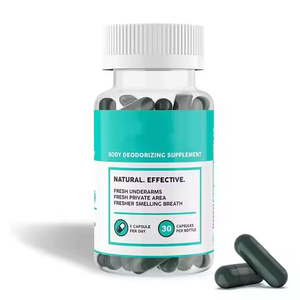 Cápsulas de Clorofila, Desodorante Natural con Aroma Fresco, Control del Olor Corporal, Suplemento para el Cuidado de la Piel, Complejo de Vitaminas y Minerales - Product Image 1