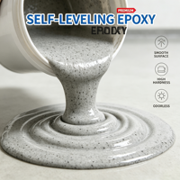 Peinture de sol époxy à base de sable de quartz coloré de qualité supérieure, finition surface marbre