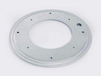 Plateau tournant Lazy Susan 14 pouces (350 mm) en métal noir, rotation libre à 360 degrés, roulement à billes, grande capacité, pour cuisine et chambre