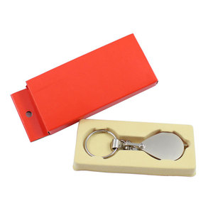 Pocket Portable Magnifier 30mm Glass Lens Keychain Reading Tool - Product Image 1