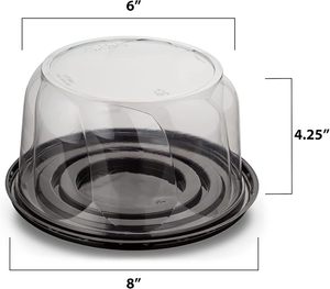 Couvre-plat en plastique transparent réutilisable pour sushis, outil de cuisine, buffet, convoyeur, assiette à gâteau, accessoires de restaurant - Product Image 5