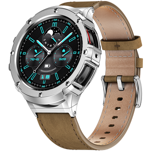 Bracelet en Cuir Véritable pour <span class=keywords><strong>Samsung</strong></span> <span class=keywords><strong>Galaxy</strong></span> <span class=keywords><strong>Watch</strong></span> <span class=keywords><strong>5</strong></span> <span class=keywords><strong>Pro</strong></span>, Kit de Modification de Luxe en Acier Inoxydable, <span class=keywords><strong>45mm</strong></span> - Product Image 1