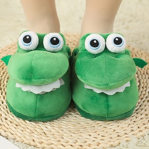 Chaussons d'hiver en coton, modèle crocodile ouvert à la bouche, et chaussons dinosaure dansants en coton - Product Image 6