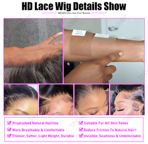 Parrucca Afro 13*4 vietnamiti lunghi <span class=keywords><strong>capelli</strong></span> lisci senza colla pizzo anteriore <span class=keywords><strong>veri</strong></span> <span class=keywords><strong>capelli</strong></span> brasiliani - Product Image 6