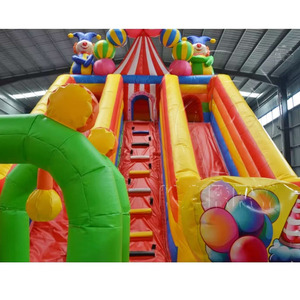 Offerta Speciale: Castello Gonfiabile da Esterno a Tema Clown con Scivolo Doppio, Certificato CE, Capacità 300-500KG, Facile da Montare - Product Image 6