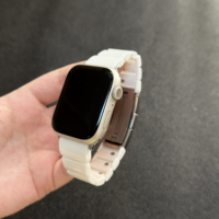 Tali Jam Tangan Pintar Mewah Pengganti untuk Pria untuk Apple Watch, Tali Jam Keramik Satu Sisi yang Dapat Dilepas