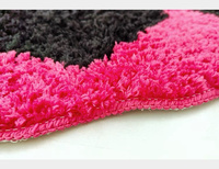 Nouveau design antidérapant TPR Back tapis de Saint Valentin tapis de touffetage tapis coeur rose