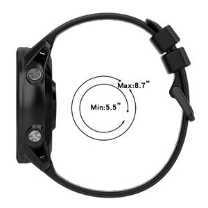 <span class=keywords><strong>Bracelet</strong></span> en silicone de remplacement pour <span class=keywords><strong>Garmin</strong></span> Forerunner 965 955 <span class=keywords><strong>Montre</strong></span> intelligente solaire <span class=keywords><strong>Bracelet</strong></span> style sport pour hommes femmes largeur 22mm - Product Image 6