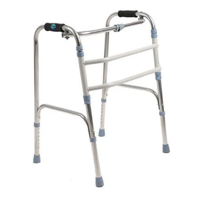 SCR-02 hastane mobilyası yüksekliği ayarlanabilir yürüme yardımcısı katlanır engelli yürüyüşe yaşlı yürüyüş çerçeve satmak