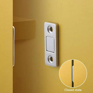 Bouchon <span class=keywords><strong>de</strong></span> <span class=keywords><strong>porte</strong></span> noir en acier inoxydable Bouchon magnétique Bouchon <span class=keywords><strong>de</strong></span> <span class=keywords><strong>porte</strong></span> dissimulé <span class=keywords><strong>pour</strong></span> <span class=keywords><strong>porte</strong></span> en bois - Product Image 1