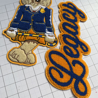 Grande écusson thermocollante en chenille Sigma Rose, Legacy, Rhoyal Poodle pour les articles de la sororité Sigma Gamma Rho