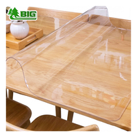 Nappe en vinyle PVC super transparente 1mm/2mm, moderne et simple, imperméable, en rouleaux, prix usine Boligao