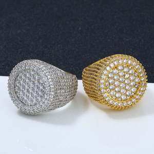 Оптовая продажа, большое круглое кольцо с кристаллами - Product Image 5