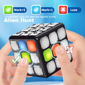 Multifunktionaler Dreistufig Transformierbarer 3x3x3 Musik-Zauberwürfel Elektronisches Kinder-Handspielzeug mit Leuchteffekt im Dunkeln Neuartiges Spielzeug mit Lichteffekt - Product Image 5