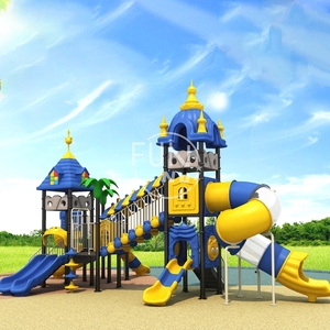 An toàn chủ đề thiết kế không khí sân sau khung nhựa sân chơi trượt trượt thiết lập sân chơi lớn ngoài trời cho trẻ em - Product Image 1