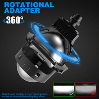 Projecteur Bi-LED K5 3 pouces à succès, 130W, faisceau haut et bas, système d'éclairage automobile, 6500K, lentille Bi-LED pour phare de voiture