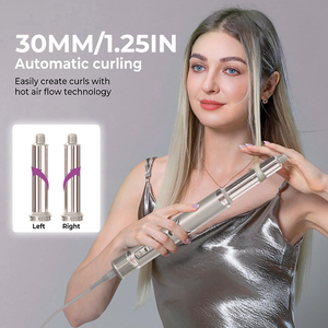 Hava akımı ile çok saç Styler ekran fön makinesi Hairwrap Set otomatik döner Curling 5 1 saç şekillendirici fırça kurutma - Product Image 3