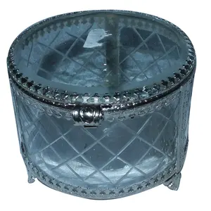 Yeni varış tasarım kadınlar takı depolama cam kutu kolye bileklik & küpe depolama mücevher kutusu uygun fiyata