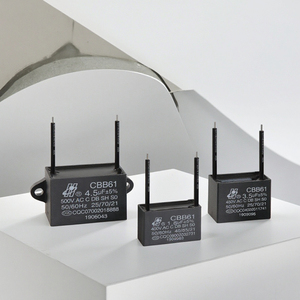 Condensateur à film polypropylène métallisé 4µF <span class=keywords><strong>CBB61</strong></span> 2 fils 250V-450V petite taille longue durée de vie pour ventilateur de plafond - Product Image 5