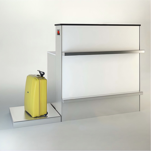 Affichages numériques personnalisés modernes pour comptoirs d'enregistrement d'aéroport, éclairage multifonctionnel, respectueux de l'environnement, MDF + métal pour usage commercial - Product Image 3