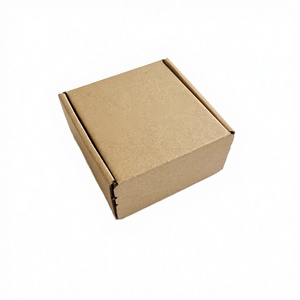 <b>Small</b> Brown Kraft Paper Corrugated Cardboard <b>Packaging</b> Mailer <b>Box</b> Sponge Lined UV Coating Magnetic Closure Recyclable Safe - Product Image 2