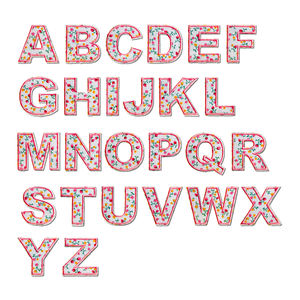 字母补丁上有<span class=keywords><strong>3</strong></span>种颜色的刺绣铁可供选择的花卉字母编号 - Product Image 4