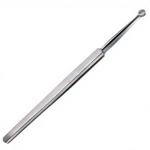 Curetas Dérmicas Profesionales JACKBILLY Fox de 6 mm, Cureta Buck Ear Recta y Afilada, Curetas Quirúrgicas de Acero Inoxidable para Otorrinolaringología - Product Image 1