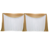 Pipe et drapé Kit toile de fond extérieur scène rideau mur support décoration pour les mariages et événement tuyau et drapé toile de fond support