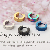 Boucles d'oreilles en acier inoxydable, 30 pièces, anneaux de Piercing, clou d'oreille, nez, Helix, manchette, corps, bijoux, mélange de couleurs