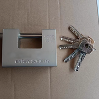 Logistique d'entrepôt Cadenas rectangulaire en fer 74mm 84mm 94mm bon marché avec clé