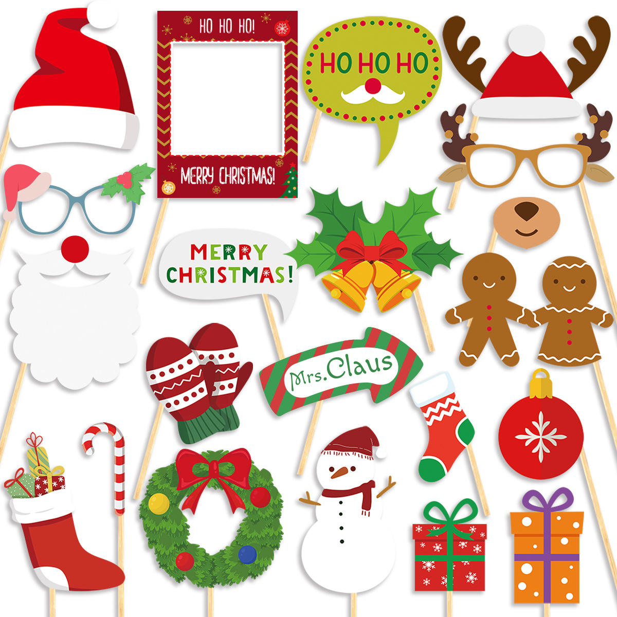 Christmas photo props (20 pieces)