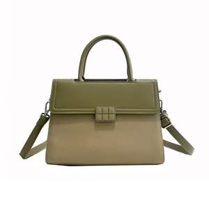 Bolso Bandolera de Moda para Mujer, con Cierre, Forro de Poliéster, Gran Capacidad, Listo para el Invierno, Contraste de Color, Artesanía Hecha a Mano - Product Image 4