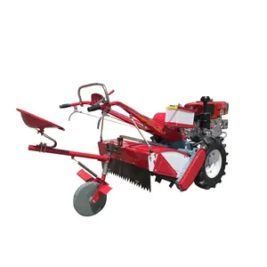 15HP diesel electrcic Start Farm Power Tiller dos ruedas motocultor mini tractor de mano caminar tractor con remolque