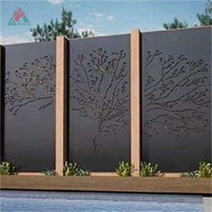 Divisorio e Schermo in Acciaio Corten Tagliato al Laser per Esterni, Pannelli Decorativi per Patio - Product Image 5