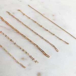 Collier et bracelet en or massif 9K, 14K, 18K personnalisés Lotus, chaîne maille trombone, Figaro, Curb, Cable, bijoux fins et durables - Product Image 2