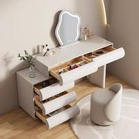 Nouvelle Arrivée : Commode de Chambre Moderne avec Miroir, Table de Maquillage Haut de Gamme en Bois avec Tiroir de Rangement, Meuble Multifonctionnel