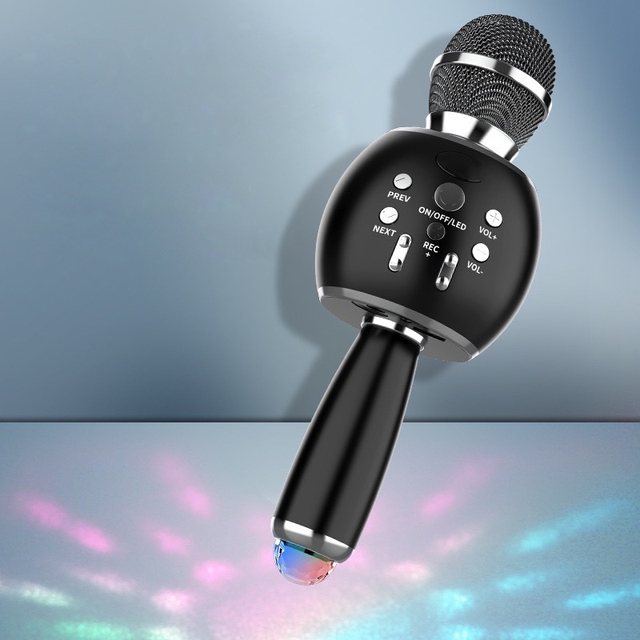2026  New Cute  Light up Karaoke Wireless Microphone Portable Speaker Microphone