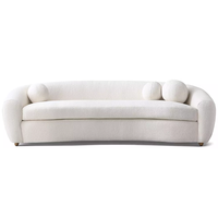 Ensemble de canapés de salon au design moderne, canapé sectionnel minimaliste aux courbes sculpturales, meubles d'intérieur pour villa, hôtel cinq étoiles